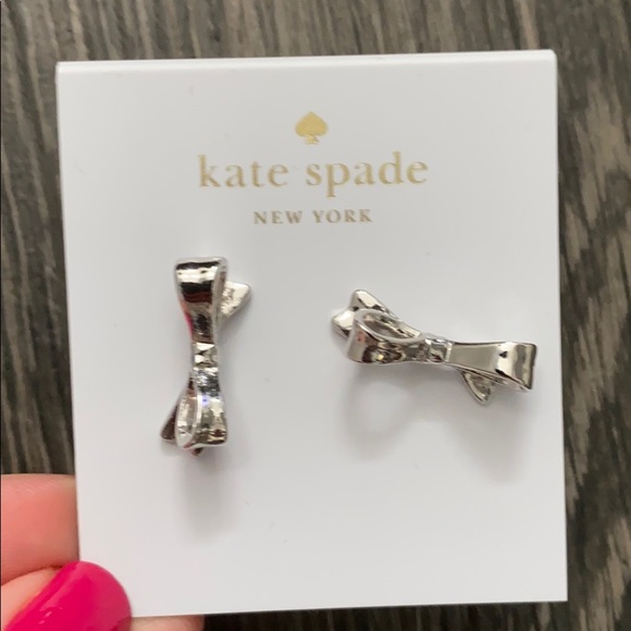 kate spade Jewelry - ⭐️Kate spade silver bow earrings